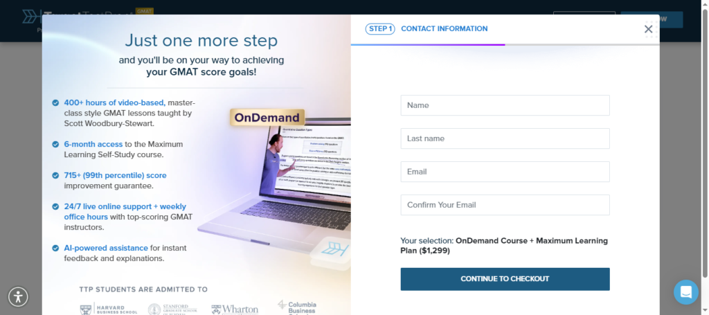 create target test prep account